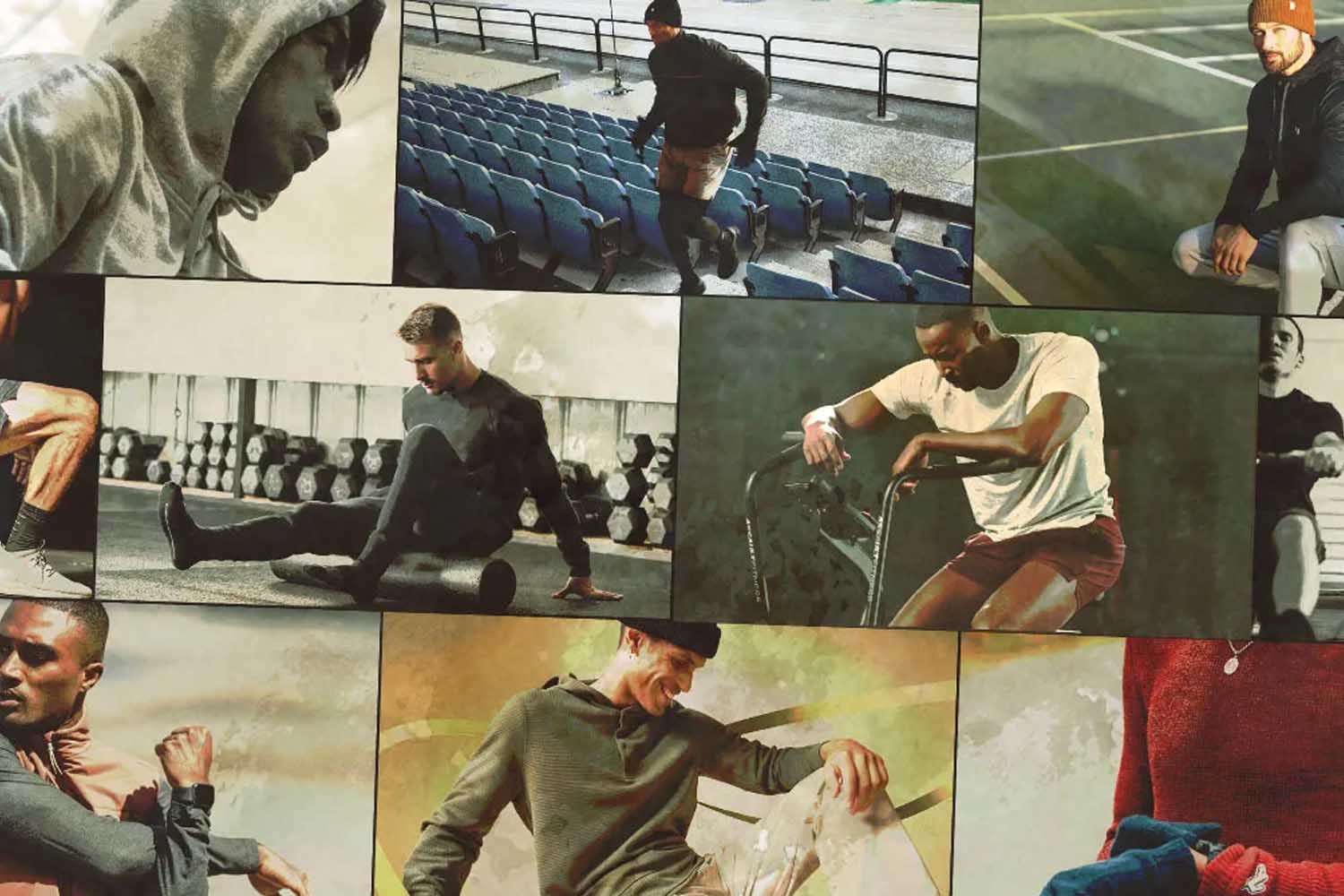 a collage of the best activewear brands to know