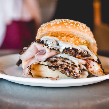 Bar Toti's La Smashburguesa is a Mexican hamburger.