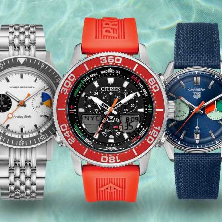 Nivada Grenchen X Analog:Shift Chronomaster 'Big Eye' Yachting Limited Edition/CITIZEN Promaster Sailhawk/TAG Heuer Carrera Skipper