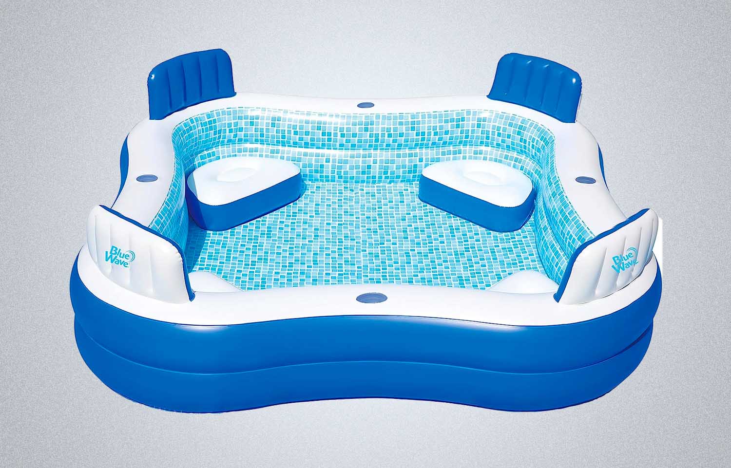 Blue Wave NT6126 88-in x 26-in Deep Premier Family w/Cover Inflatable Pool