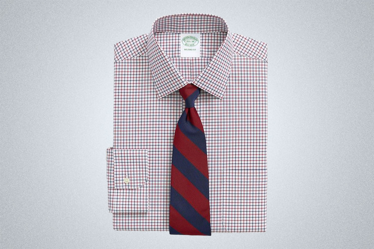 Brooks Brothers Stretch Milano Slim-Fit Poplin Dress Shirt