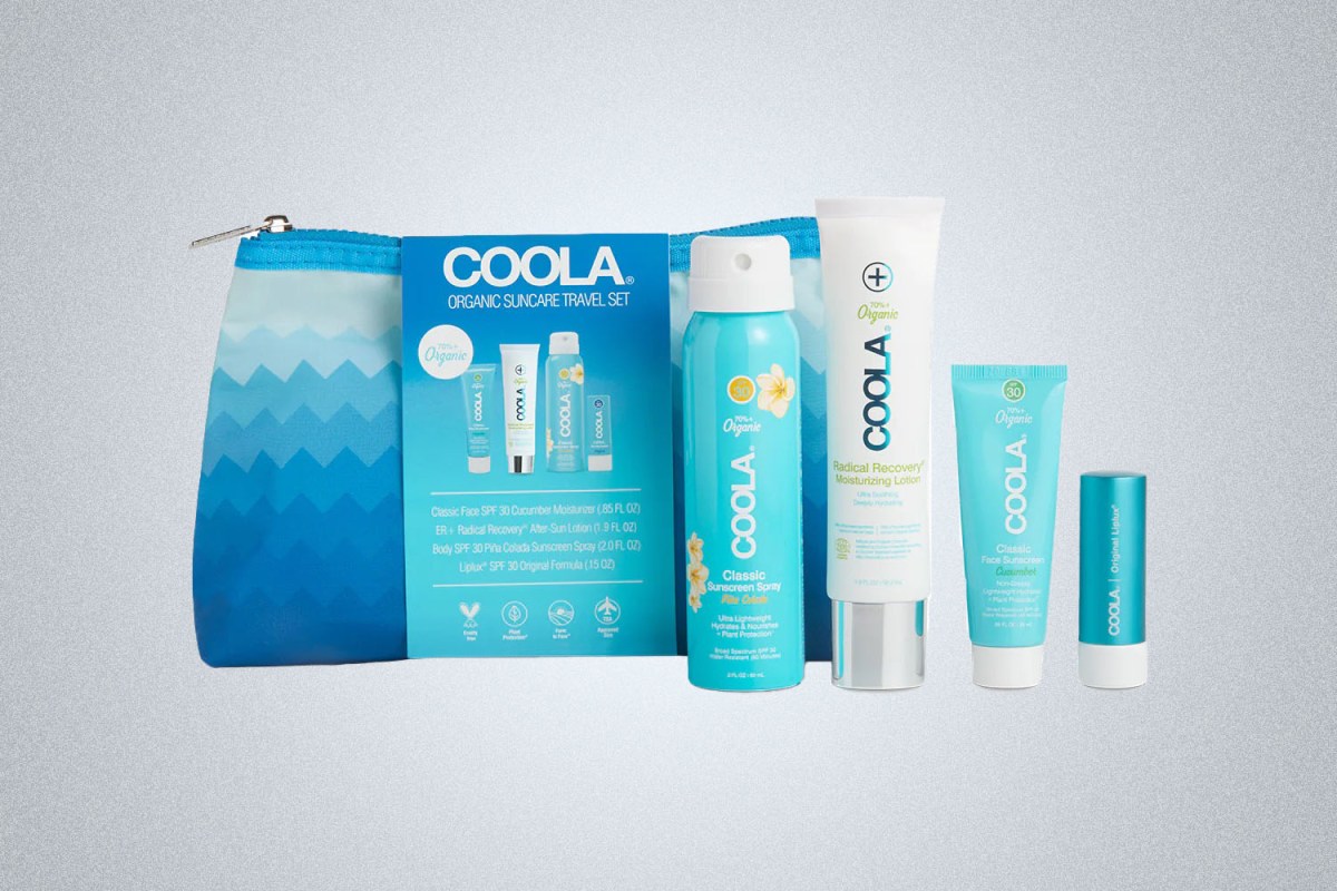 Sun Care Travel Set: Coola Four-Piece Organic Suncare Travel Set
