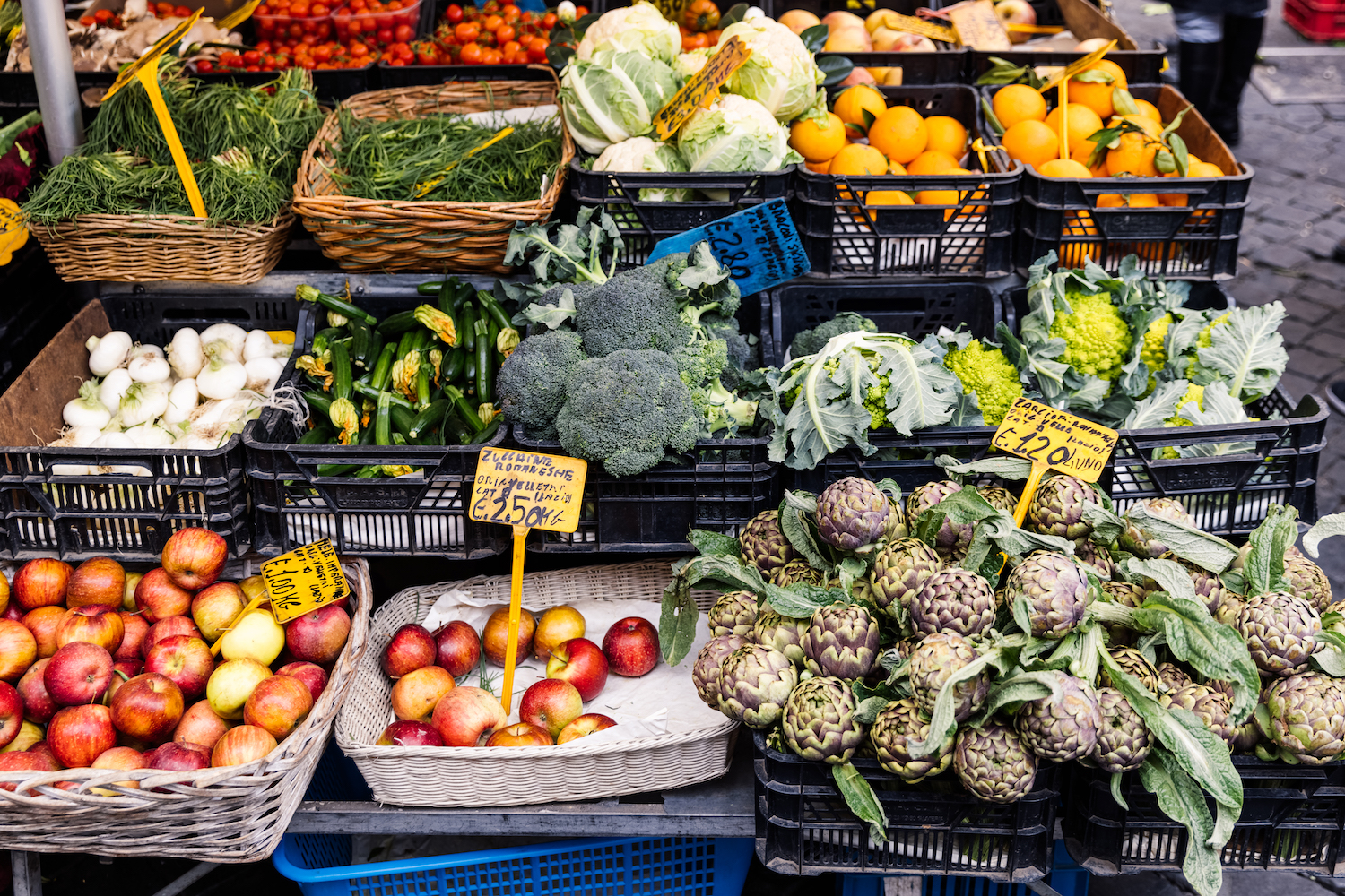 The farmer's market in Rome's Campo de' Fiori