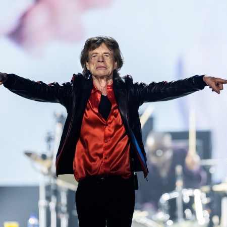 Mick Jagger of The Rolling Stones performs on stage during a concert as part of their 'Stones Sixty European Tour' on July 31, 2022 at Friends Arena in Solna, Sweden.