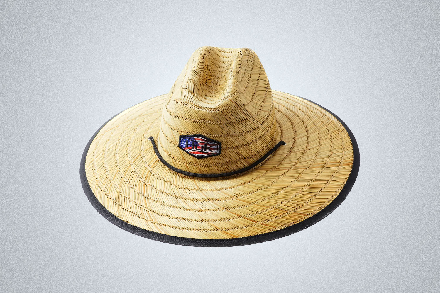 Sun Hat: Huk Camo Patch Straw Hat