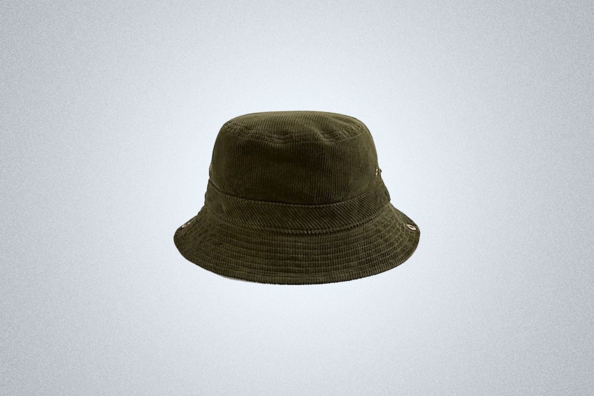 J.Crew Garment-dyed corduroy bucket hat with snaps