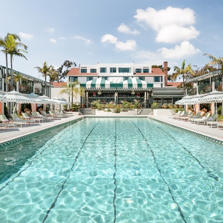 The pool at LaFayette Hotel and Club in San Diego