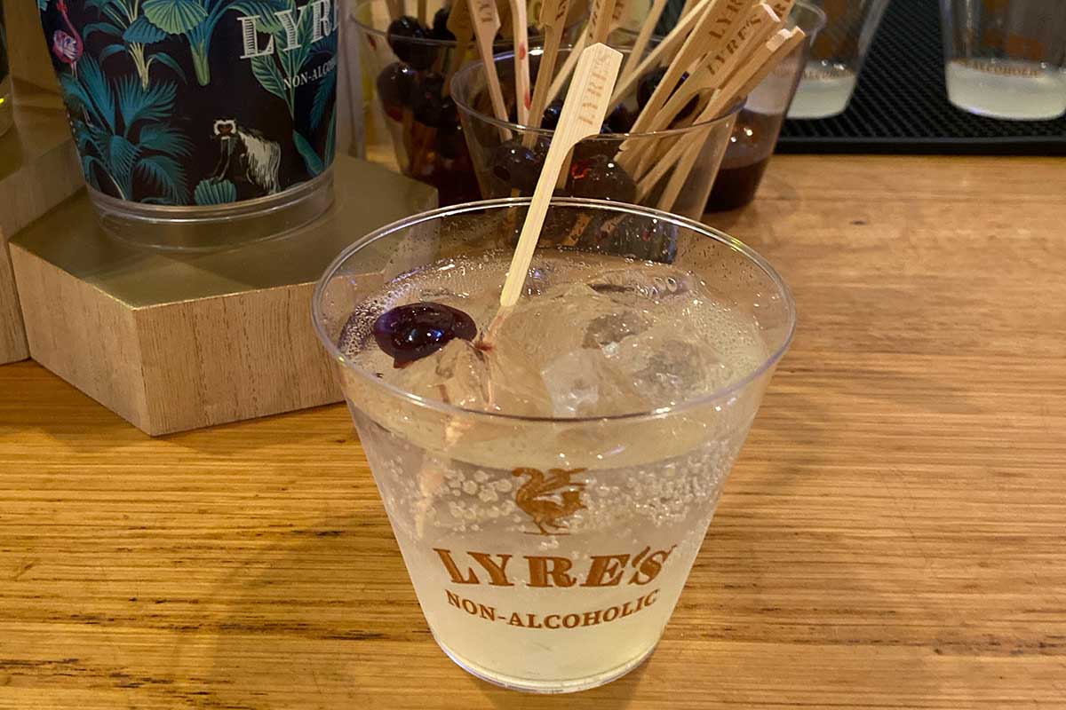 A drink at the Lyre's event space at Tales of the Cocktail