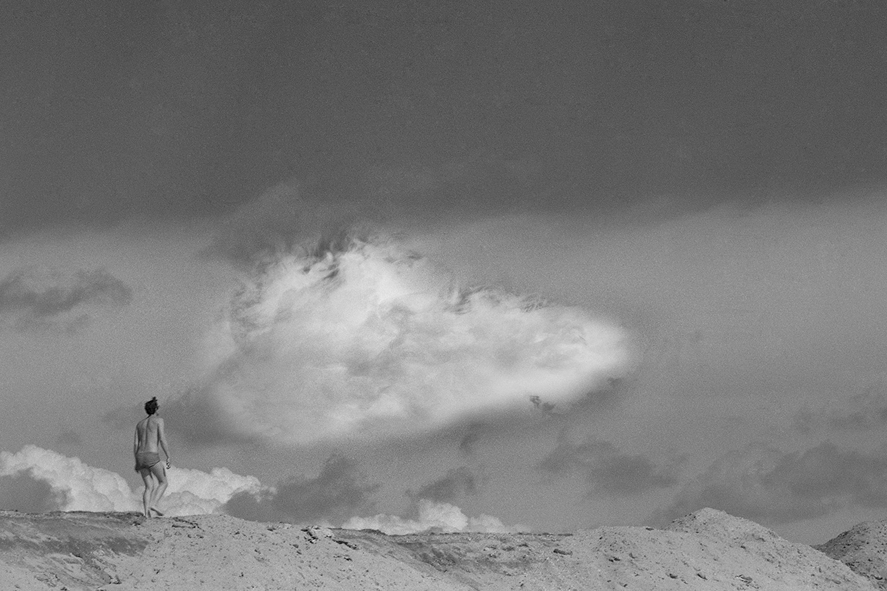 Man and cloud