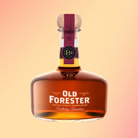 A bottle of Old Forester Birthday Bourbon 2023