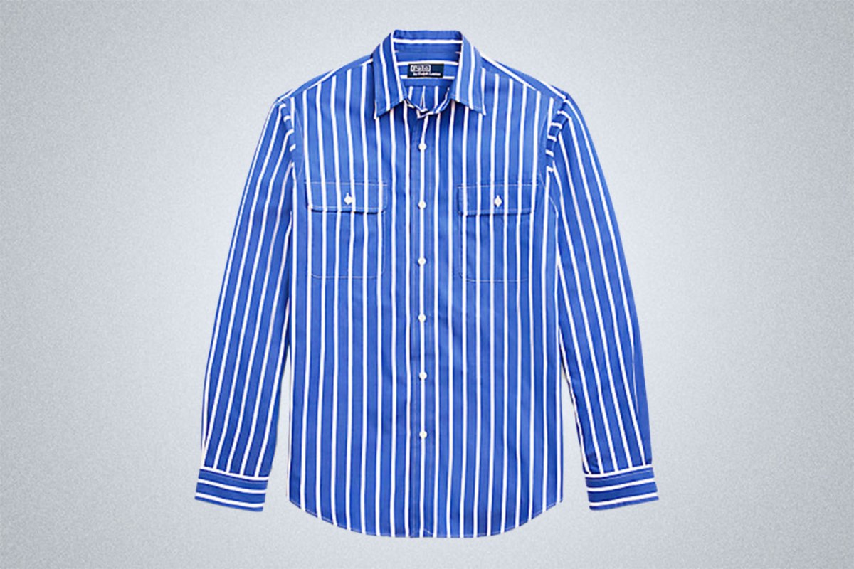 Polo Ralph Lauren Classic Fit Striped Poplin Workshirt