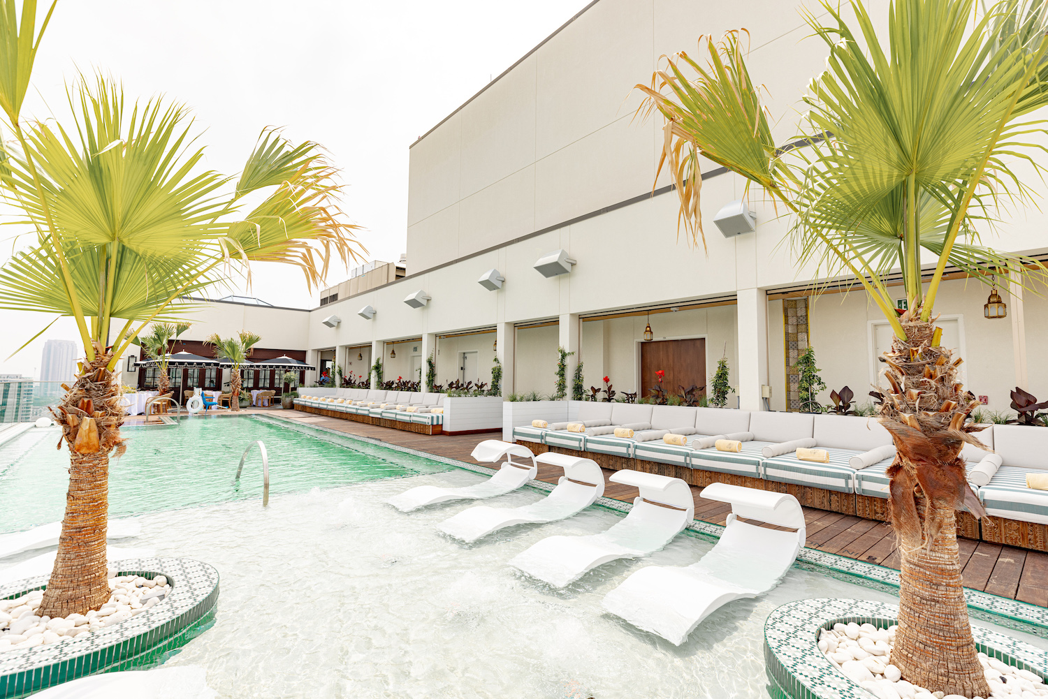 Rooftop pool at Hôtel Swexan