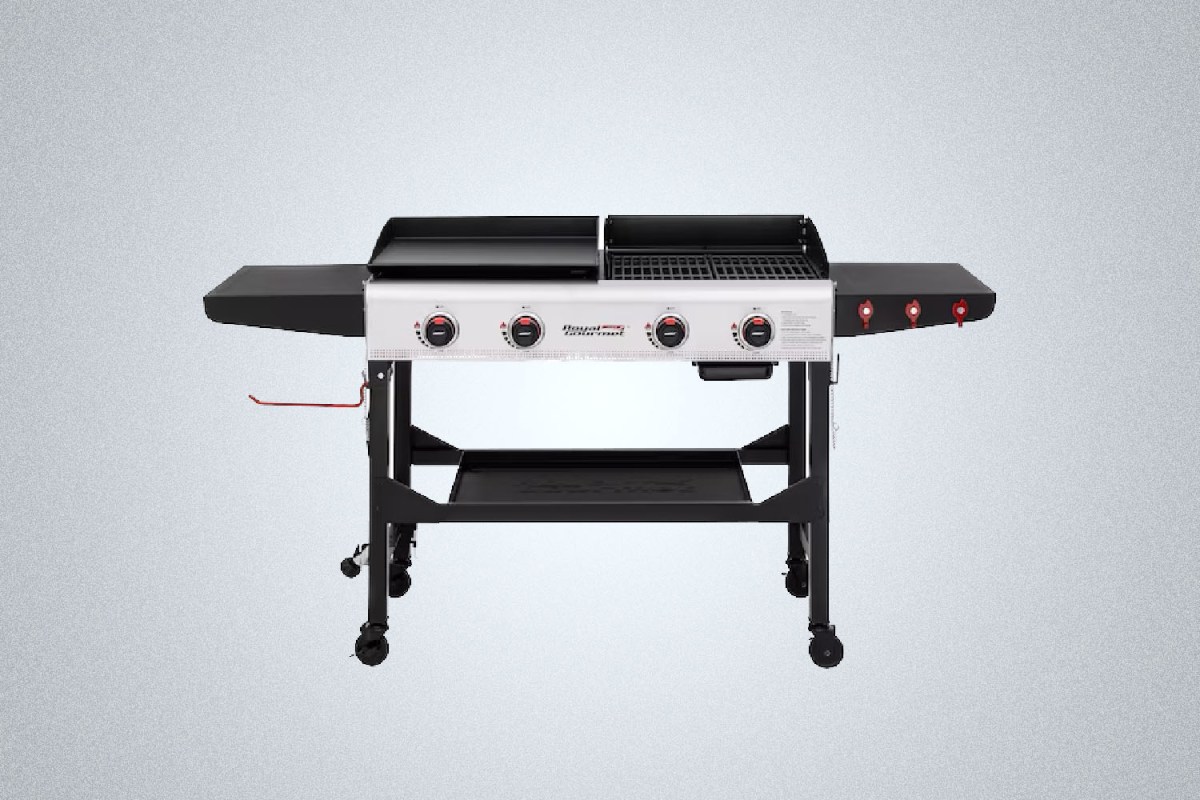 Royal Gourmet Black and Silver 4-Burner Liquid Propane Gas Grill