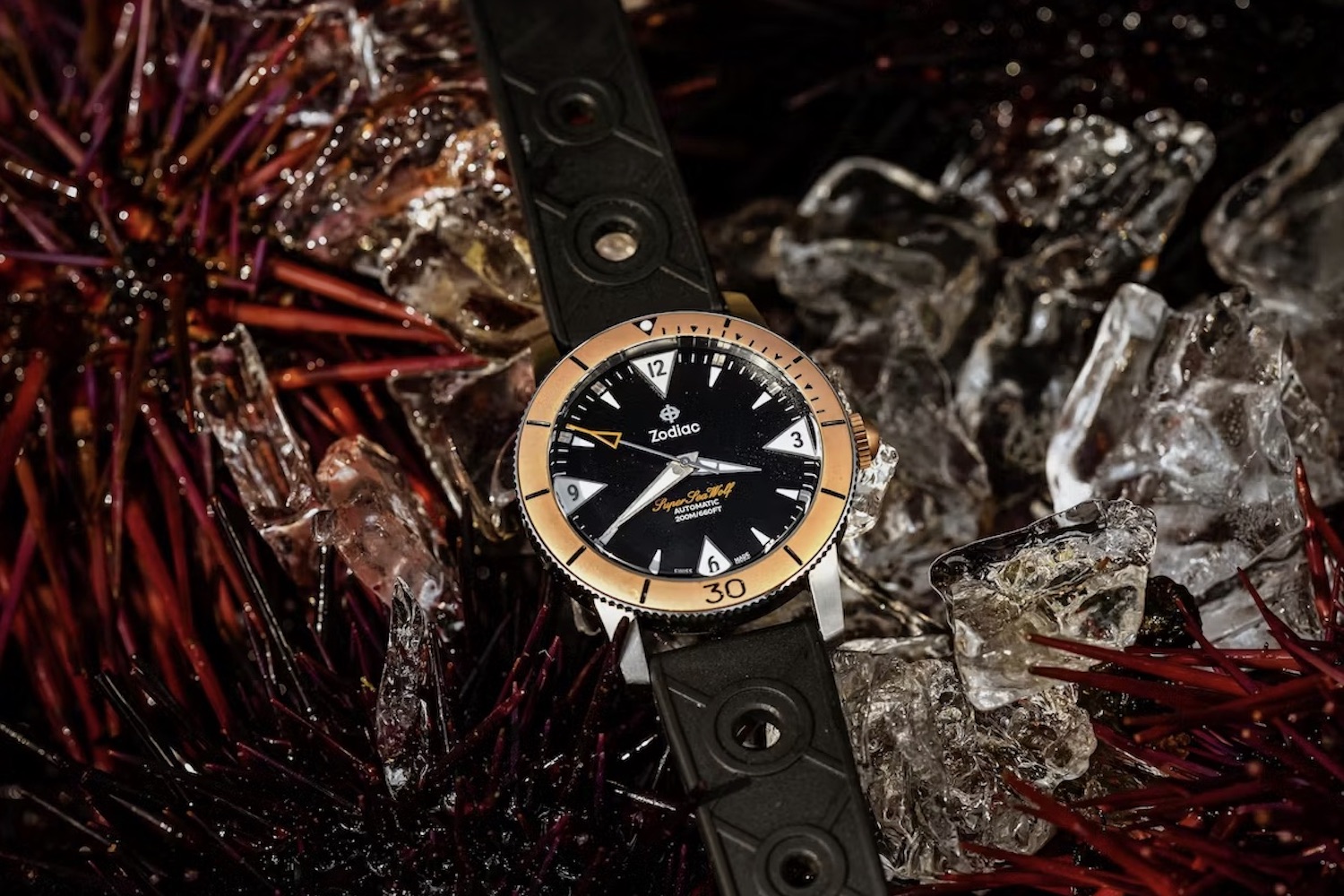 Huckberry x Zodiac Bronze Super Sea Wolf Dive Watch