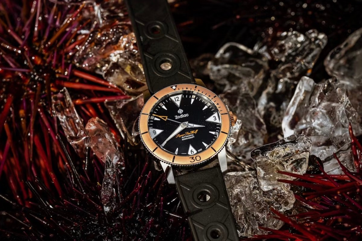 Huckberry x Zodiac Bronze Super Sea Wolf Dive Watch