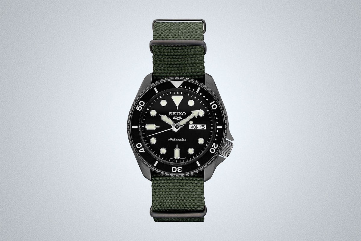 Seiko 5 42.5mm Stainless Steel Sports Watch