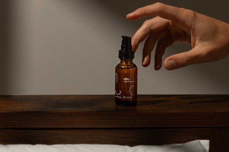 Maude's new delay spray called Stay.