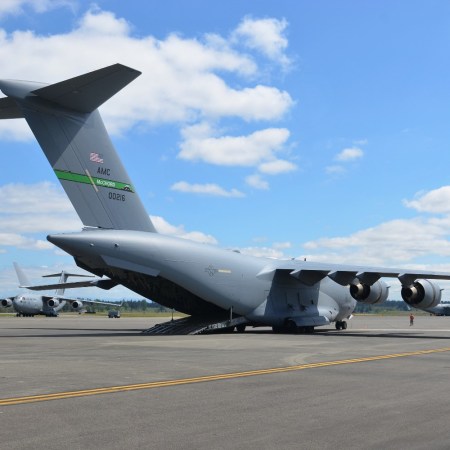 C-17 transport plane