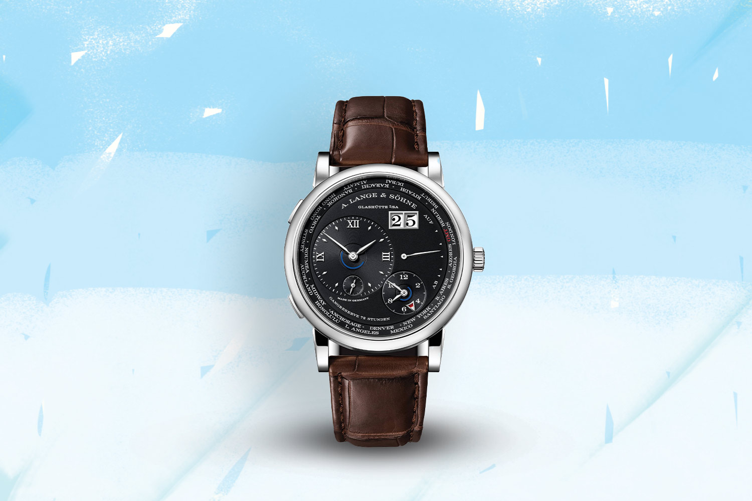 A Lange & Söhne 1815 Rattrapante Perpetual Calendar and Lange 1 Time Zone