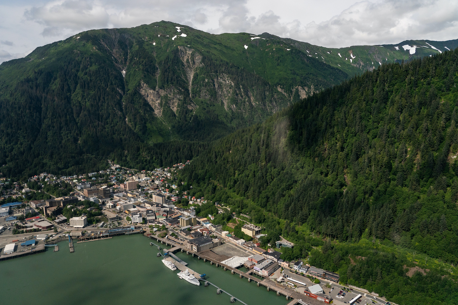 Aerial view of Juneau, Alaska