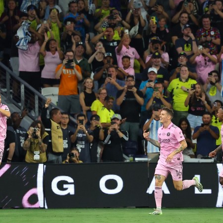 Lionel Messi and Inter Miami celebrate