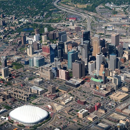 Aerial view of Minneapolis