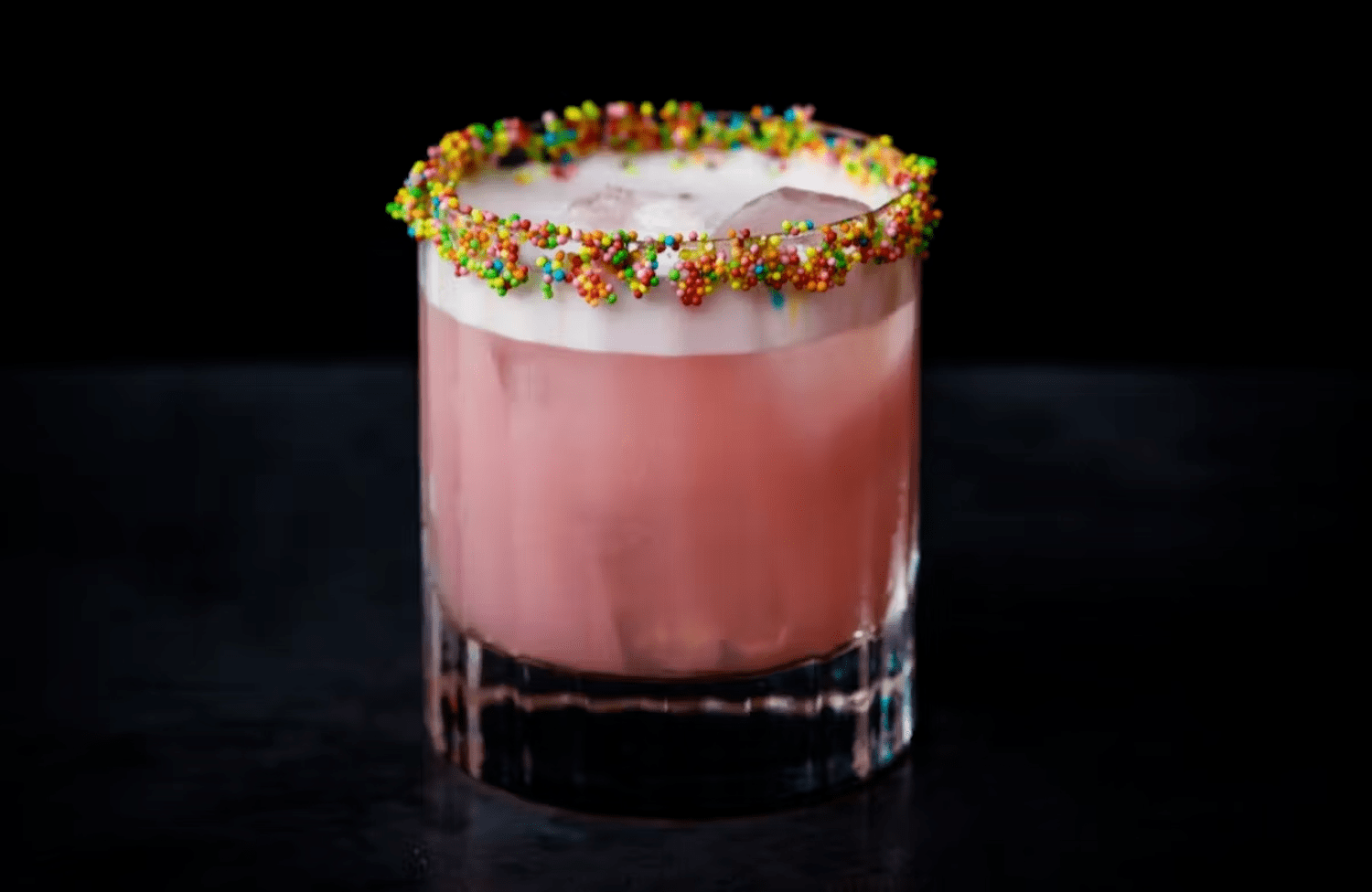 Cocktail rimmed with Nerds