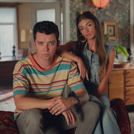 Two cast members from the hit Netflix show "Sex Education," which is ending this year.