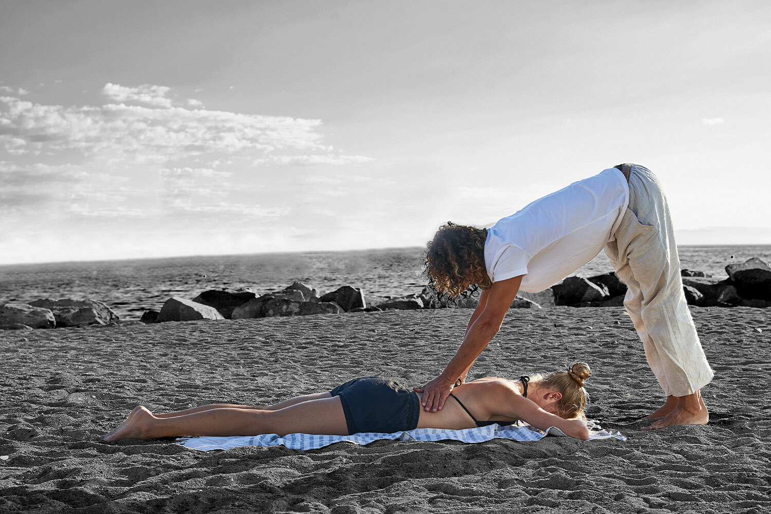  Nothing says you care like releasing your significant other's low back. 