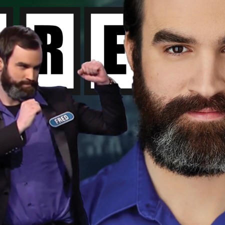 Collage of shots of Fred Fletcher-Jackson on "Wheel of Fortune"