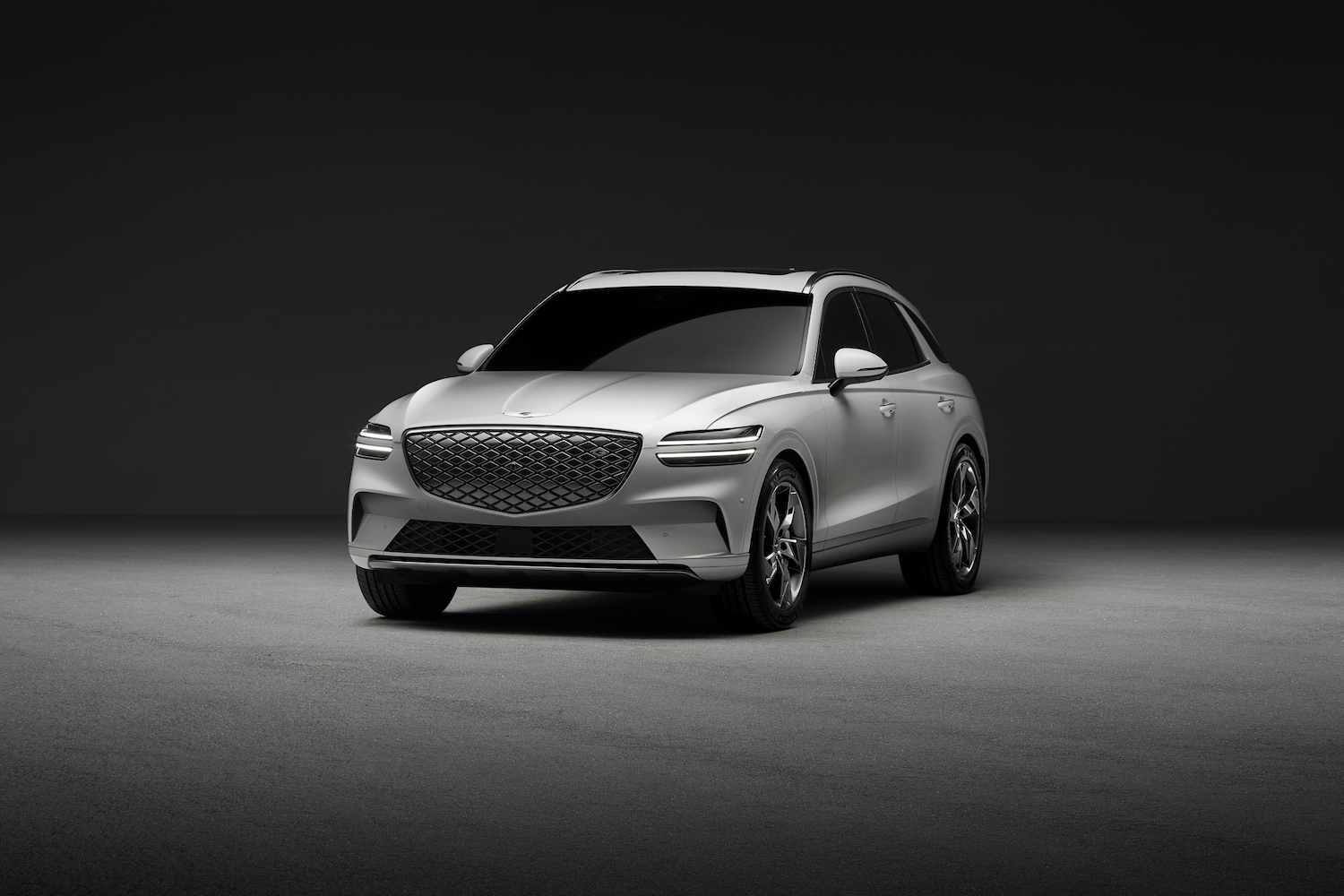 The Genesis GV70 Electrified in gray