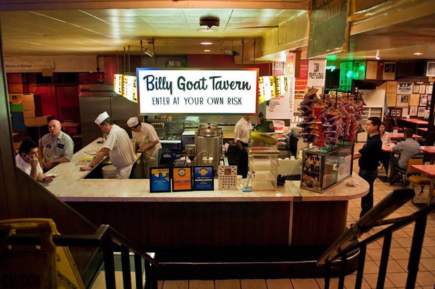 Interior of Billy Goat Tavern