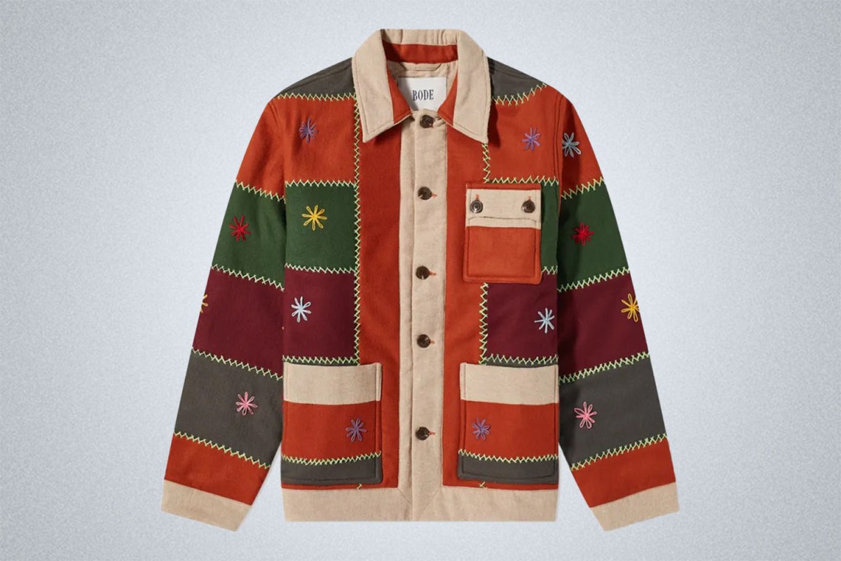 Bode Autumn Patchwork Quilt Jacket