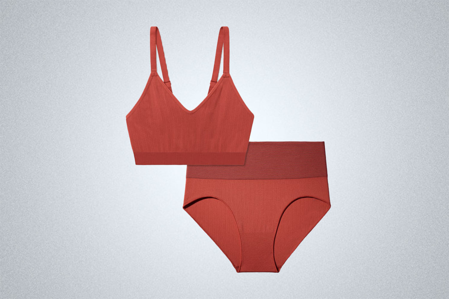 Bombas Women’s Ribbed Seamless Bralette + High Rise Hipster