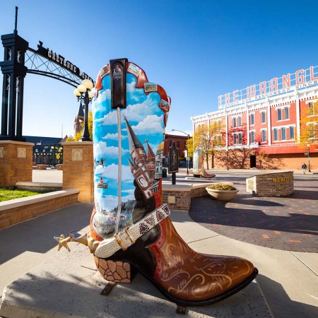 Walking around town you’ll notice a few of the 36 boots, each eight feet tall and hand-painted by local artists