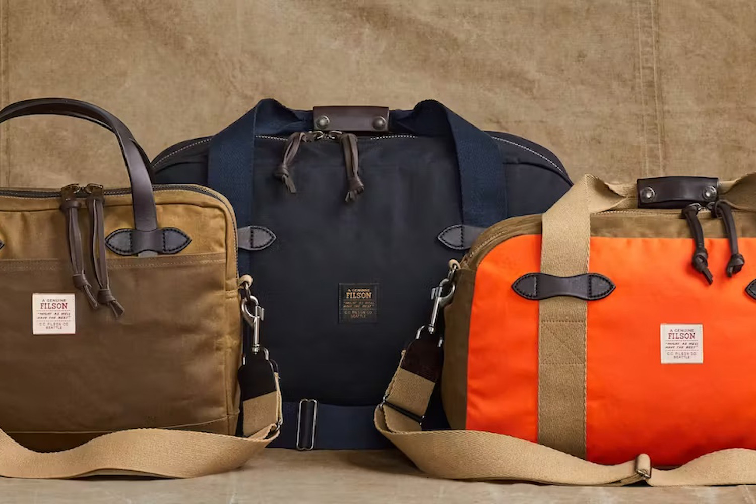 Filson Tin Cloth Luggage