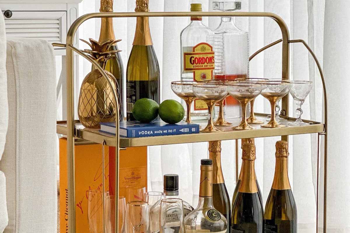 Gatsby Gold Bar Cart