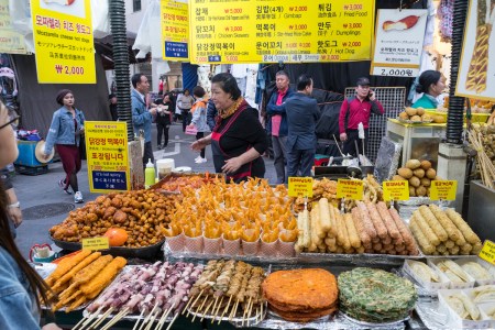 A stall at Namdaemun Market in Seoul, South Korea