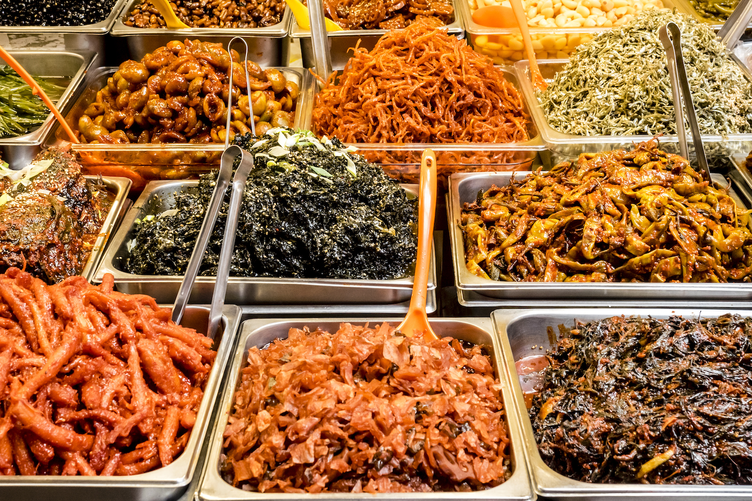 Kimchi at the Gwangjang Market in Seoul