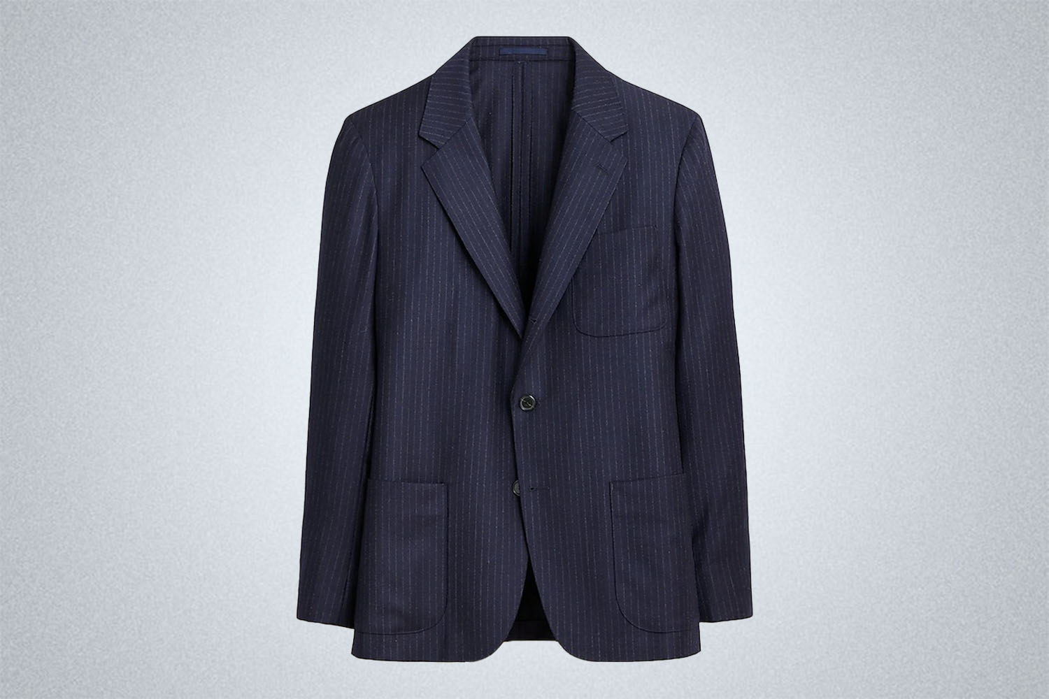 J.Crew Italian Wool Flannel Kenmare Chalk Stripe Suit Jacket