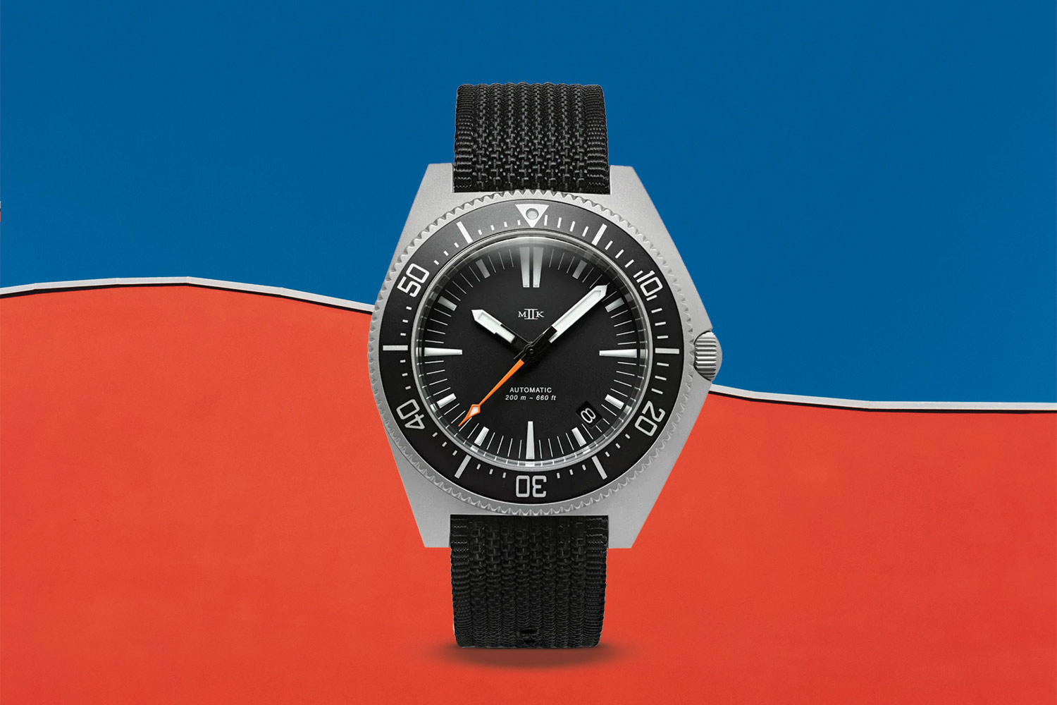 Black and gray watch
