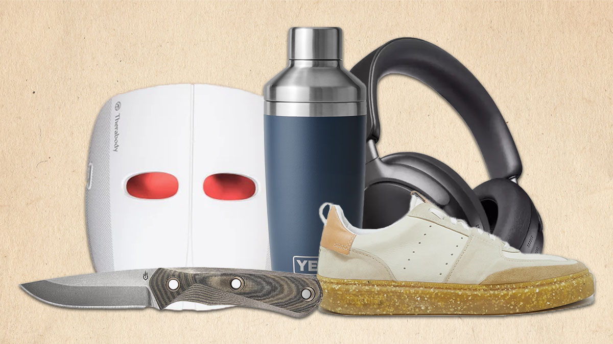a collage of the products of the week on a tan background