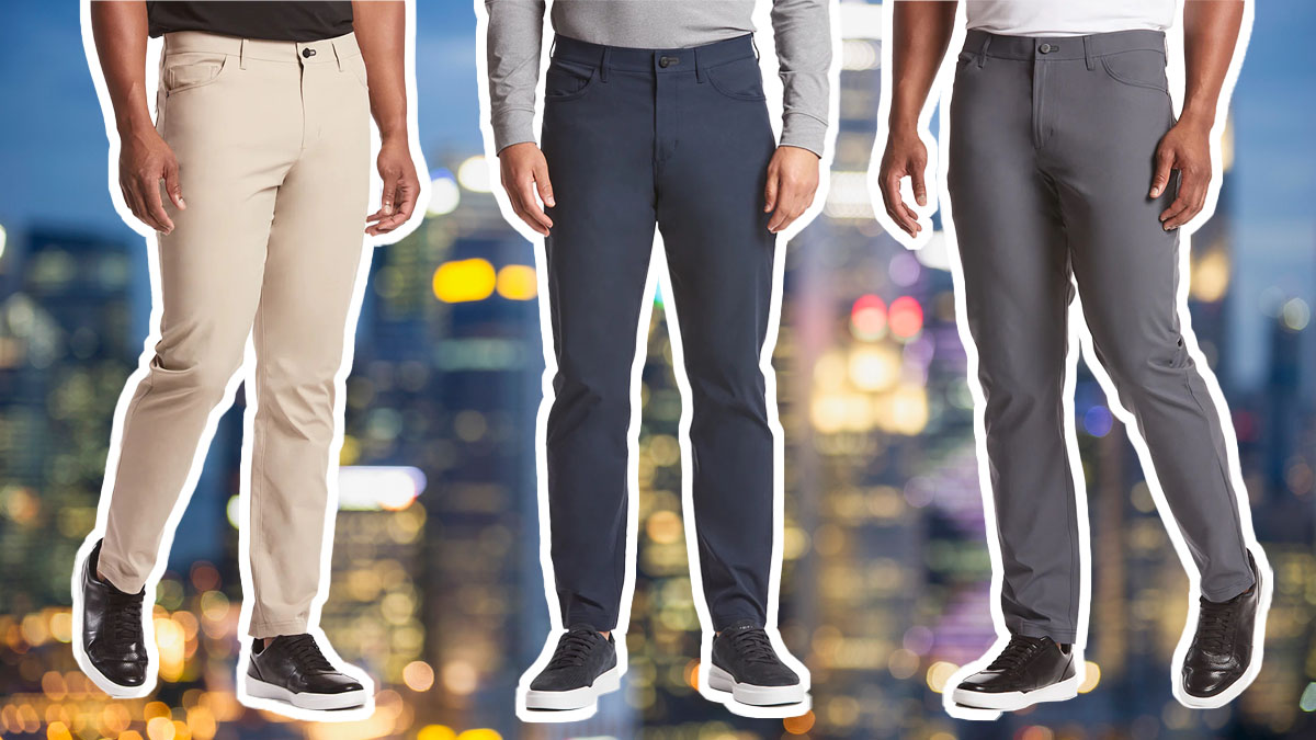 a collage of the Public Rec Workday 2.0 Pants