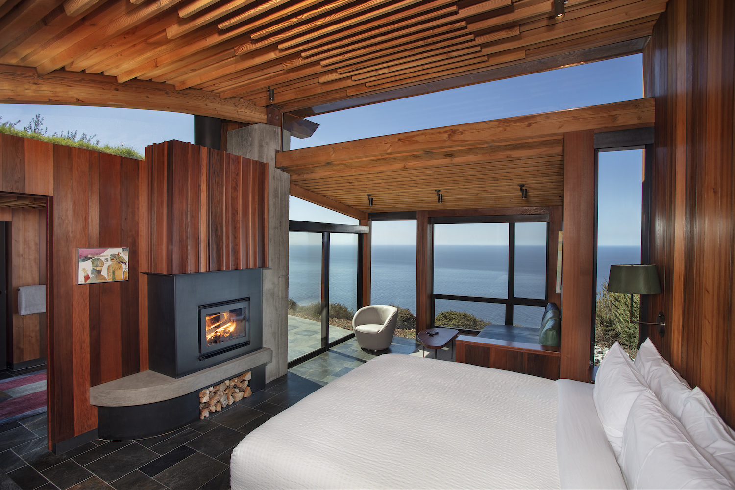 Interior of a room in Post Ranch Inn