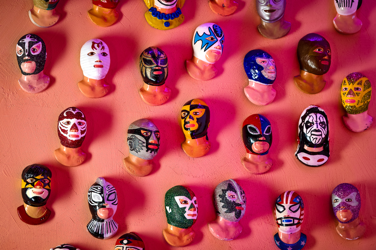 SUPERBUENO Luchador Mask Accent Wall