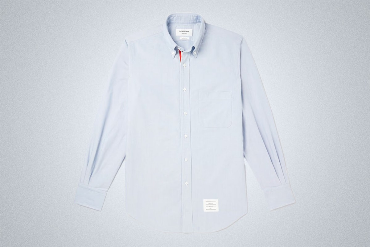 The Elevated Oxford: Thom Browne Slim-Fit Button-Down Cotton Oxford Shirt