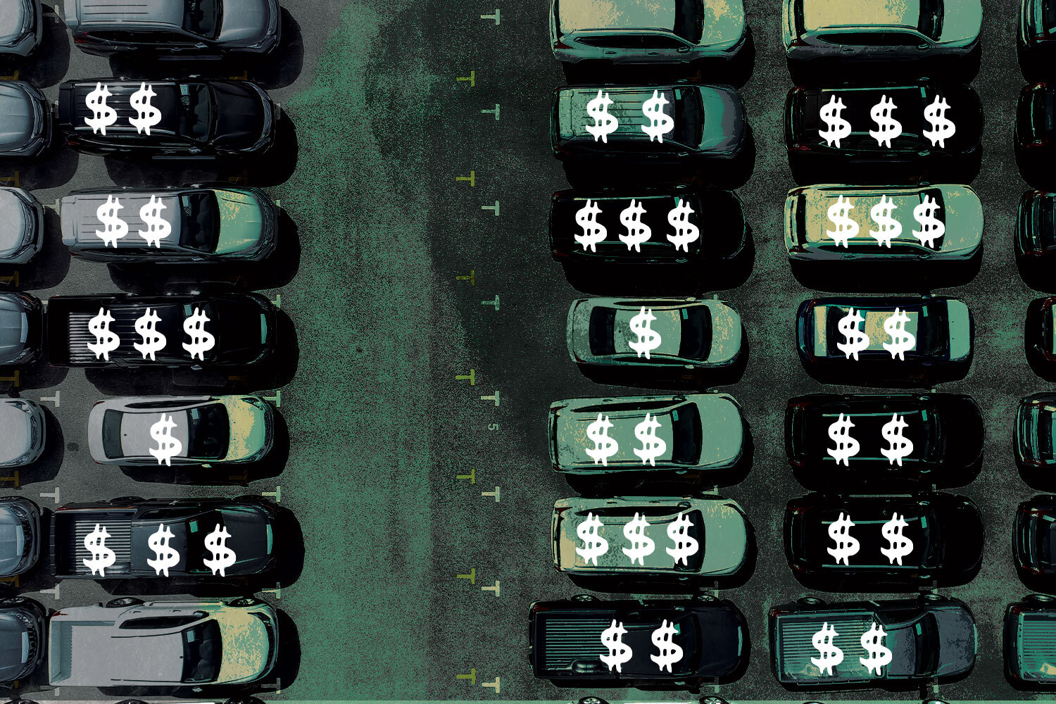 A car dealership lot with cars, trucks and SUVs. Modern vehicles are expensive, so we're discussing the best affordable options.