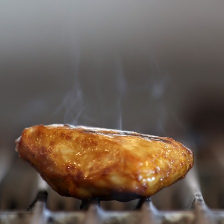 Chicken meat grilling