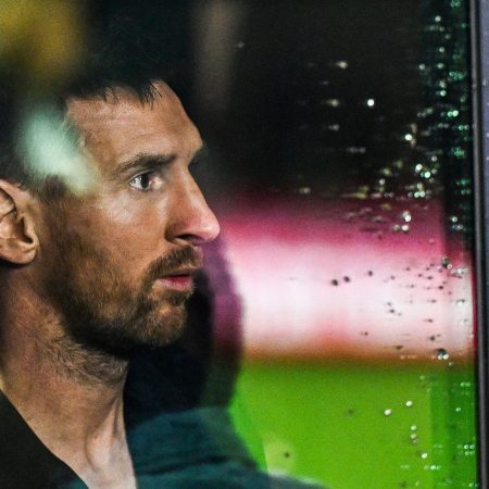 Inter Miami's Argentine forward Lionel Messi.
