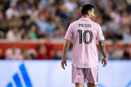 Lionel Messi of Inter Miami at Red Bull Arena